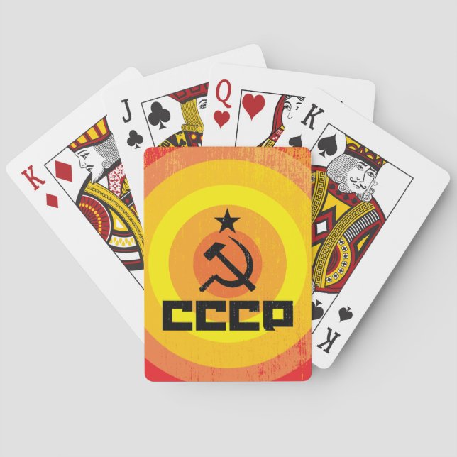 CCCP Klassiska spelkort (Baksidan)