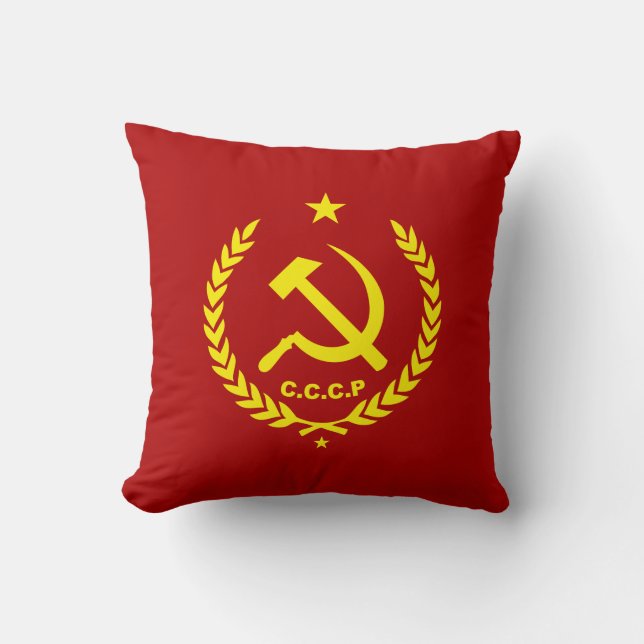 CCCP-kommunisten bultar och skäraemblem Kudde (Framsida)