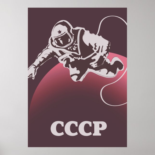 CCCP Kosmonaut Poster (Framsidan)
