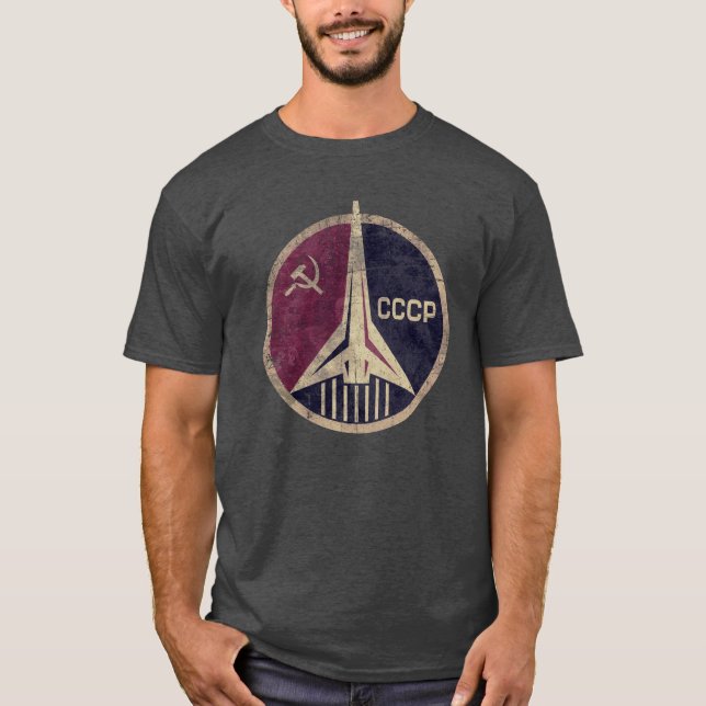 CCCP Rocket Emblem T Shirt (Framsida)