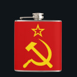 CCCP - Sovjet - facklig flagga Fickplunta<br><div class="desc">Sovjet - facklig flaggaillustration.</div>