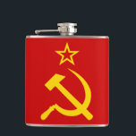 CCCP - Sovjet - facklig flagga Fickplunta<br><div class="desc">Sovjet - facklig flaggaillustration.</div>