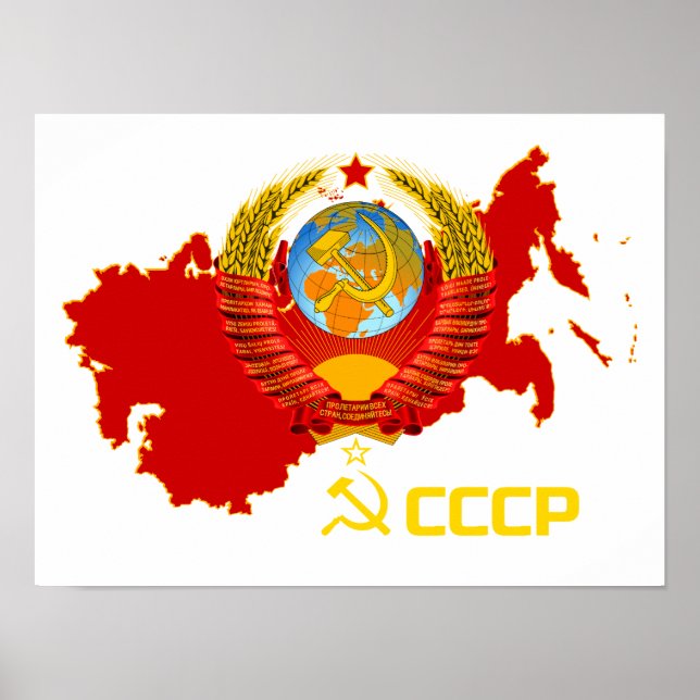 CCCP - Sovjetunionen Poster (Framsidan)