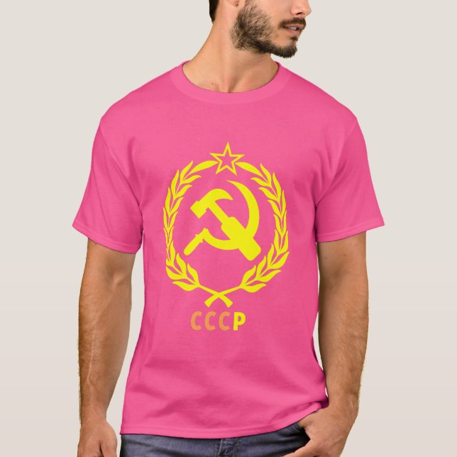 CCCP Sovjetunionen Sovjetunionen Kall Krig ERA T Shirt (Framsida)