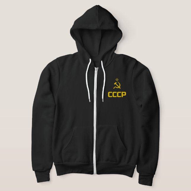CCCP - Sovjetunionen (version 2) Hoodie. Tee Shirt (Laydown)