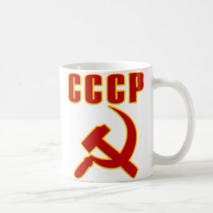 cccp ussr bultar och skäran kaffemugg