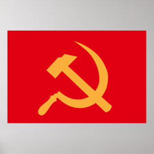 cccp ussr bultar och skäran poster