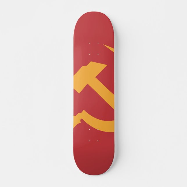 cccp ussr bultar och skäran skateboard bräda 19,5 cm (Framsida)