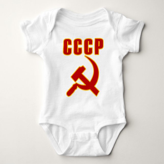 cccp ussr bultar och skäran t-shirt (Framsida)