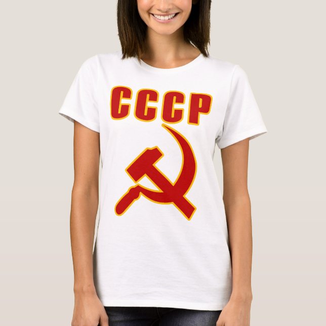 cccp ussr bultar och skäran tee shirt (Framsida)