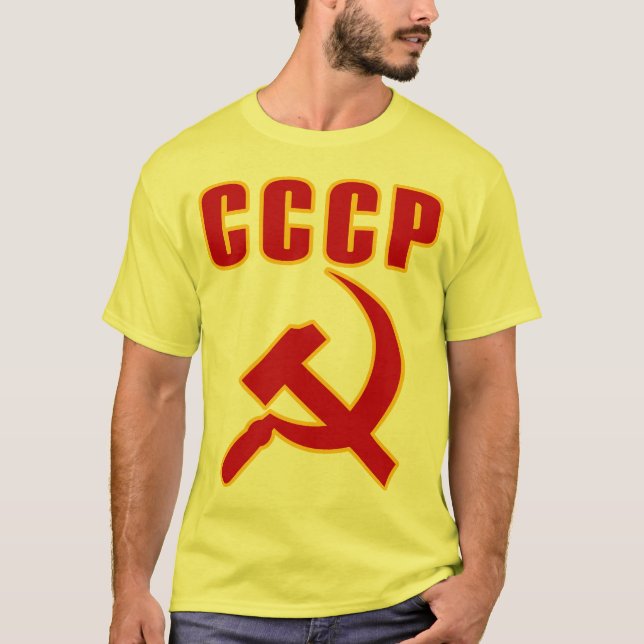 cccp ussr bultar och skäran tröja (Framsida)