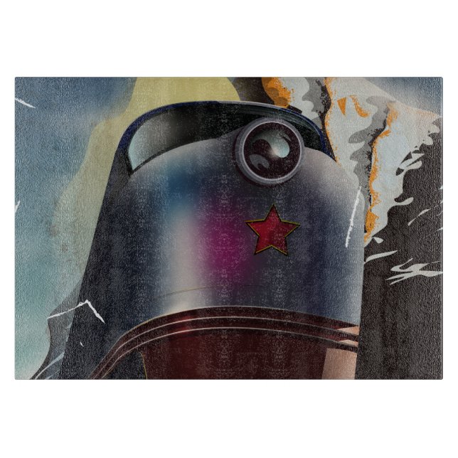 CCCP vintage sovjet lokomotiv affisch (Framsidan)