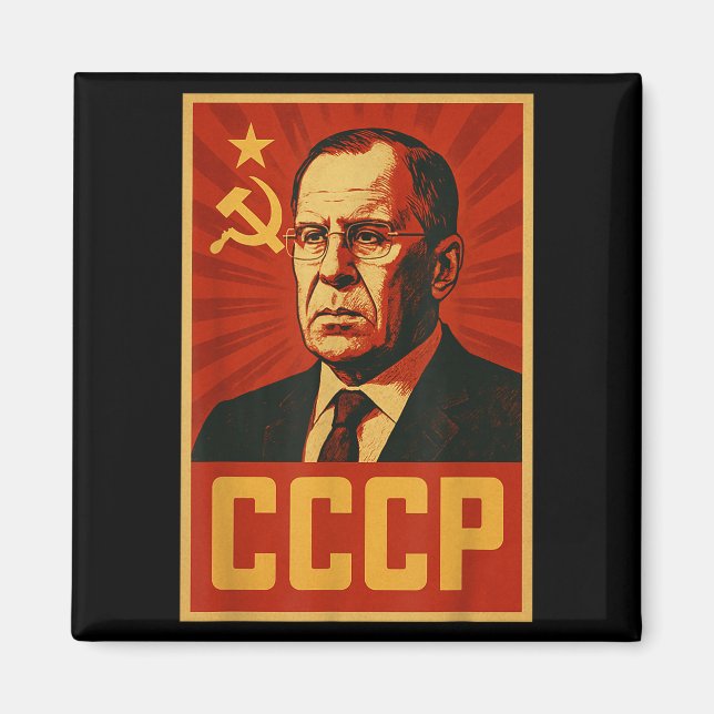 Cccp Vintage Sovjetunionen Retro Sssr Lavrov Magnet (Framsidan)