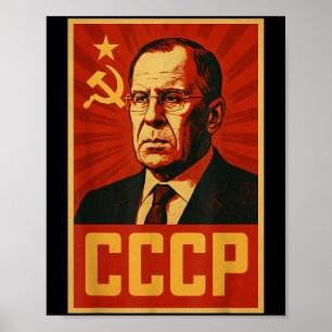 Cccp Vintage Sovjetunionen Retro Sssr Lavrov Poster