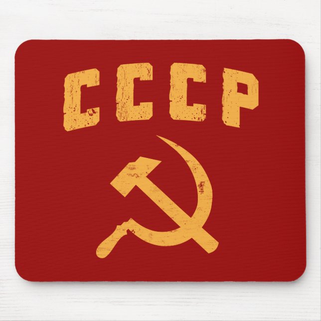 cccpvintageryssen ussr bultar och skäran musmatta (Framsidan)
