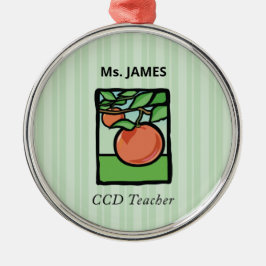 CCD Teacher Tack, Apple Julgransprydnad Metall