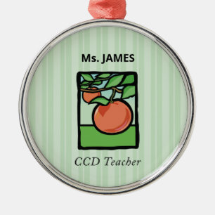 CCD Teacher Tack, Apple Julgransprydnad Metall