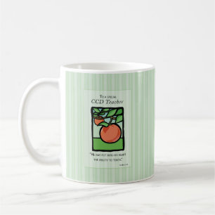 CCD Teacher Tack Gift Mugg, Apple Kaffemugg