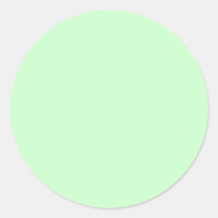 #CCFFCC Hex Code Webben Färg Light Mint Grönt Runt Klistermärke