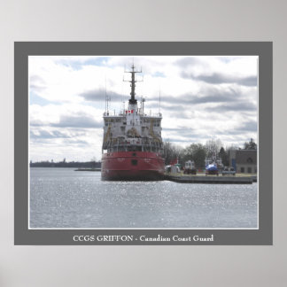 CCGS GRIFFON - Canadian Kusten Guard Poster