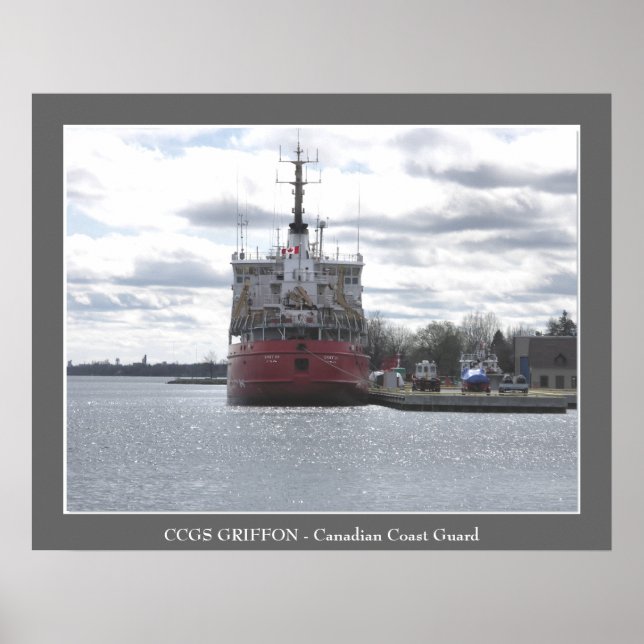 CCGS GRIFFON - Canadian Kusten Guard Poster (Framsidan)