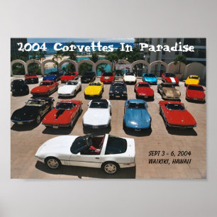 CCOH Corvettes i paradiset 2004 Poster