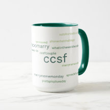 CCSF-Grönt Hashtag 15-oz mugg