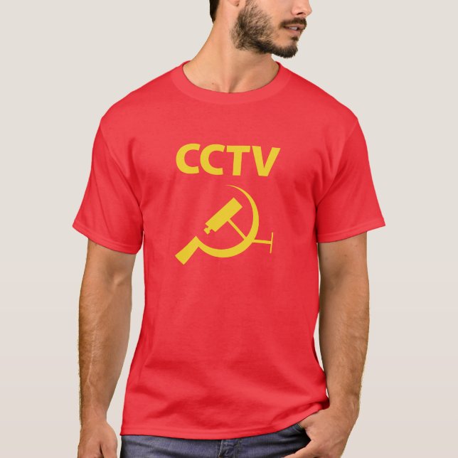 Cctv-gult T-shirt (Framsida)