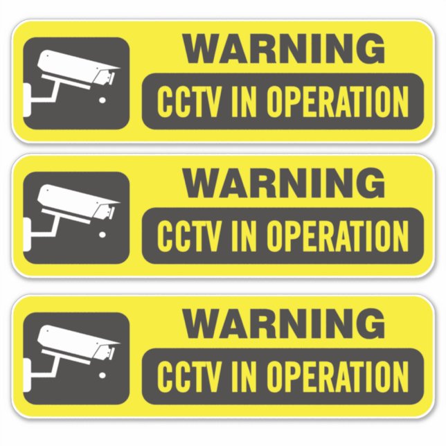 CCTV i Operation Video Surveillance Klistermärken (Framsida)