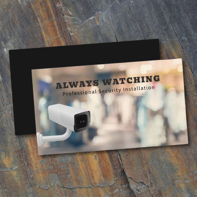 CCTV-kamera för övervakning av säkerhetslösningar Visitkort (Skapare uppladdad)