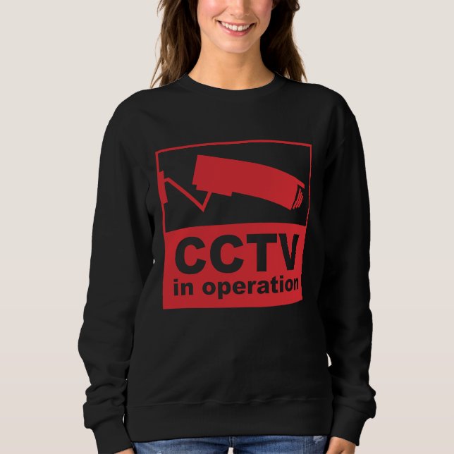 CCTV Surveillance Security Camera Closed Circuit P T Shirt (Framsida)