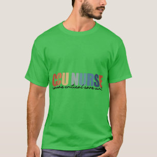 CCU Nurse Cardiac Critical Care RN Registrerad T Shirt