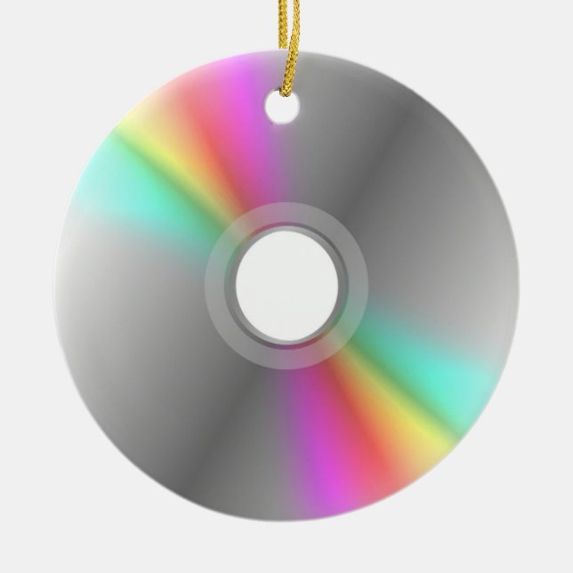 CD cirklar prydnaden Julgransprydnad Keramik (Framsidan)