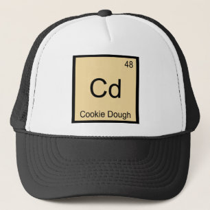 Cd - Cookie Dough kemi elementsymbol t-shirt Truckerkeps