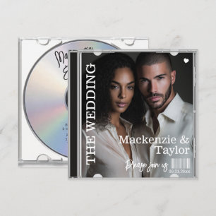 CD Foto Omslag Bröllop Inbjudningar