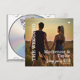 CD Foto Omslag Bröllop Inbjudningar