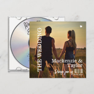 CD Foto Omslag Bröllop Inbjudningar