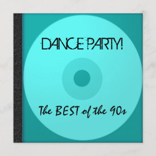 CD inbjudan för dansparty