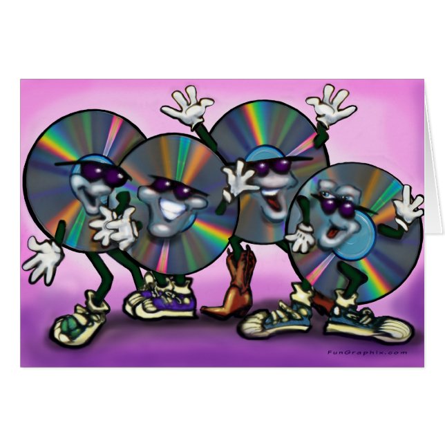 CD liga Hälsningskort (Framsidan Horizontal)