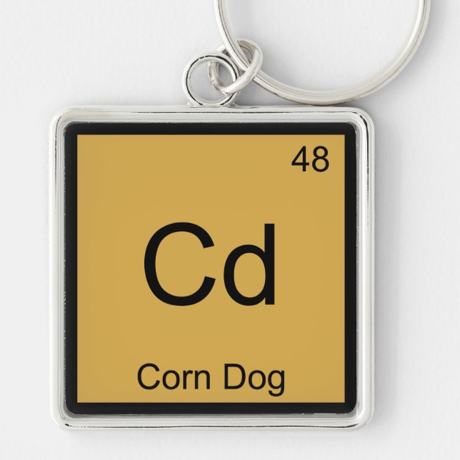 Cd - Maj-Hund-Inslag-symbol Tee Fyrkantig Silverfärgad Nyckelring (Framsidan)