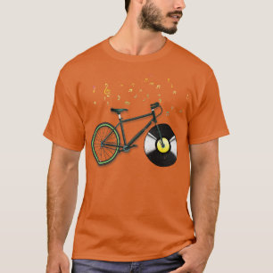 CD Music Bicycle Retro Cycling Biker T Shirt