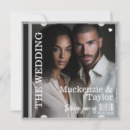CD Photo Cover Wedding Inbjudningar