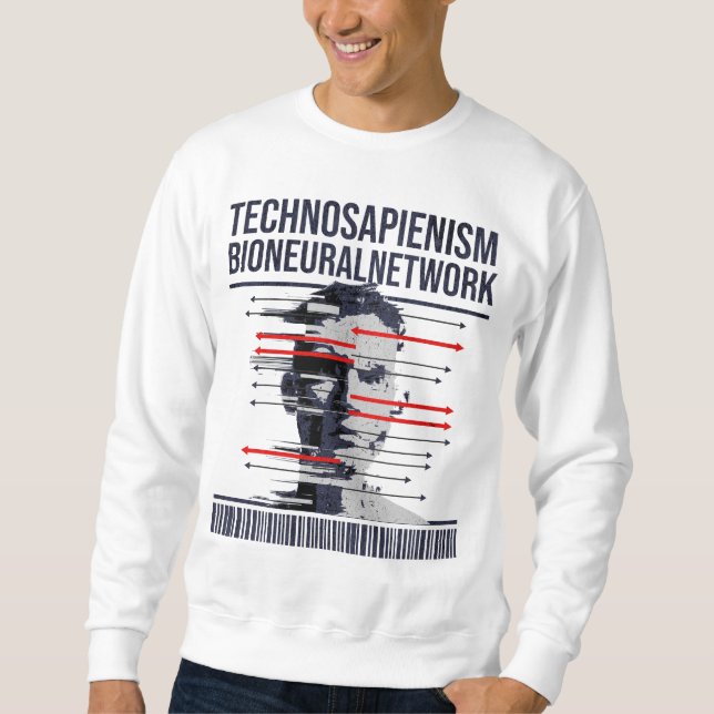 CD-teknosapienism Lång Ärmad Tröja (Framsida)