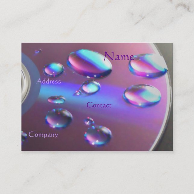 CD visitkort för DJ - anpassade (Framsida)