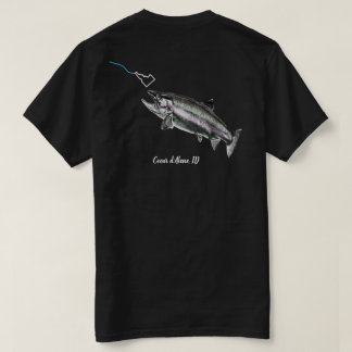 CDA STEELHEAD - HERE FISHY FISHY - STRIKING IDAHO T SHIRT