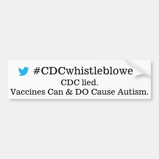 CDCwhistleblower Bildekal (Framsidan)