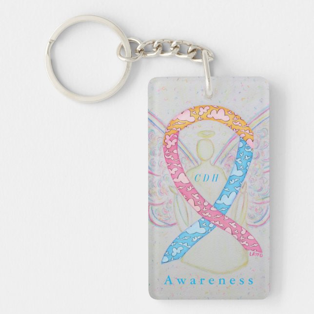 CDH Angel Awareness Ribbon Keychain (Framsidan)