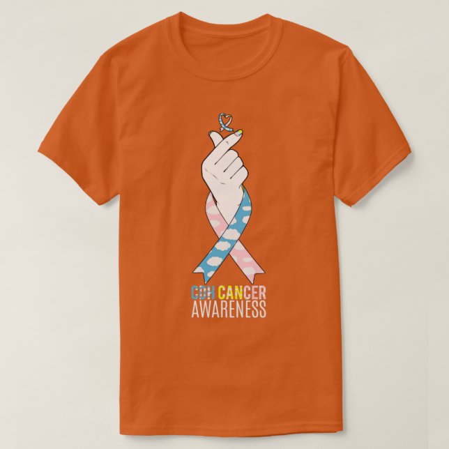 CDH Awareness Month Kpop Finger Heart Gift T Shirt (Design framsida)