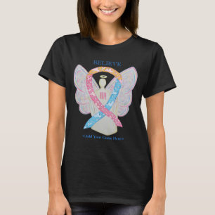 CDH-medvetenhet Cherub Angel Ribbon Art T-Shirts