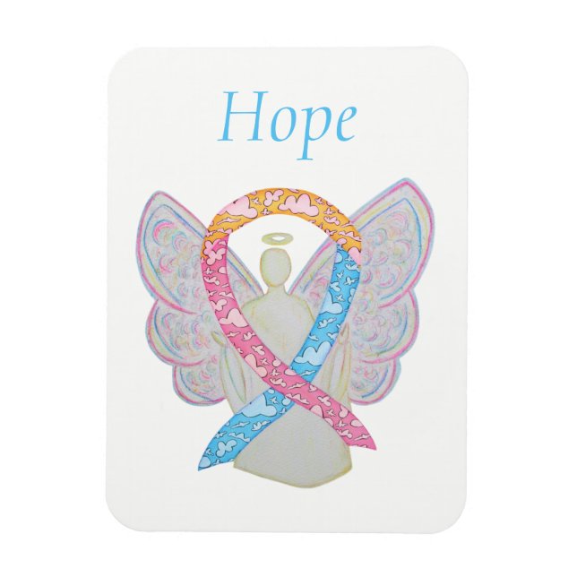 CDH-medvetenhet Ribbon Angel Anpassningsbar Art Ma Magnet (Vertikal)